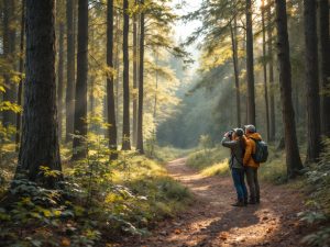 Pilgrims Stopped On The Trail - Part Of Slow Travel